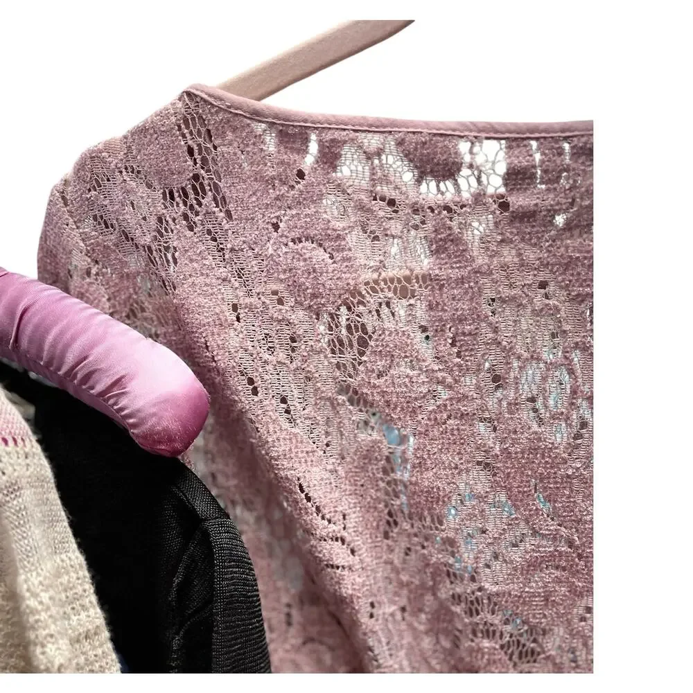 Free People Ruby Lacy Mauve Dress Small
